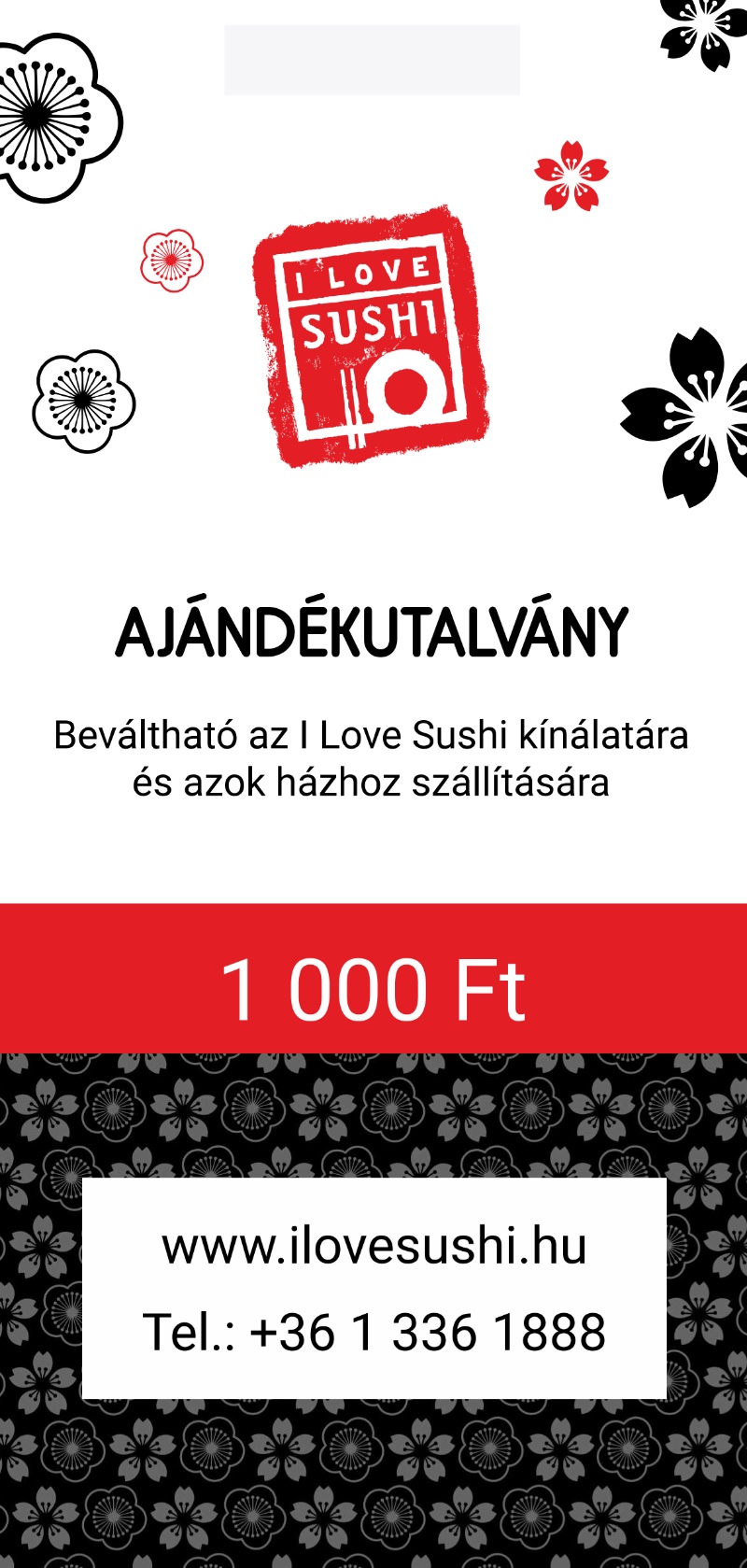 Ajándékutalvány 1 000 Ft