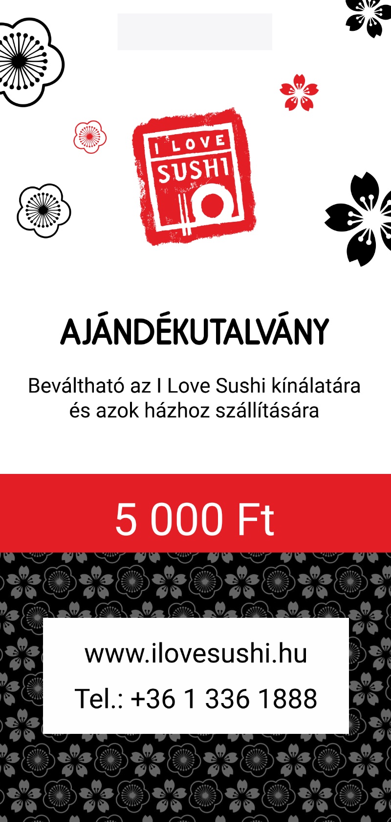 Ajándékutalvány 5 000 Ft