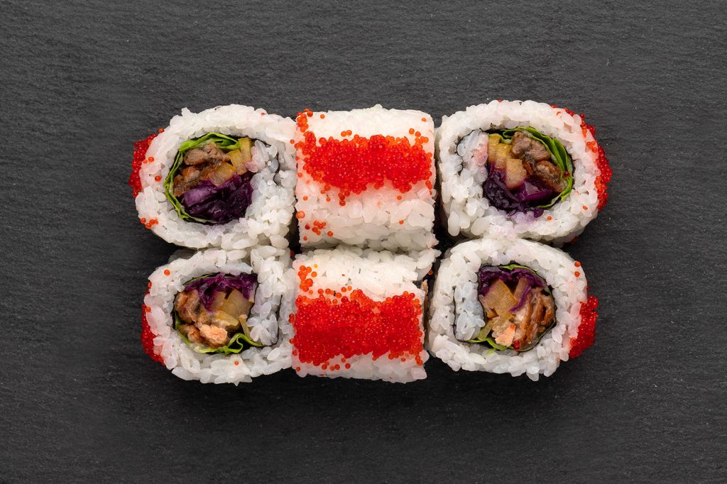 Tempura lazac Alaszka maki